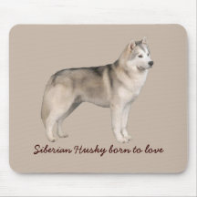Siberian husky Mousepad Musmatta