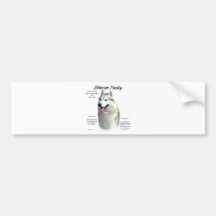 Siberian huskyhistoriedesign bildekaler