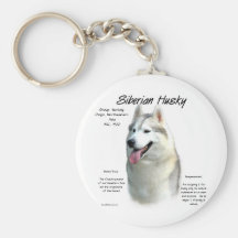 Siberian huskyhistoriedesign nyckelring