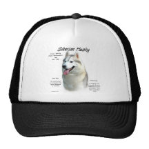 Siberian huskyhistoriedesign trucker keps