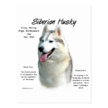 Siberian huskyhistoriedesign vykort