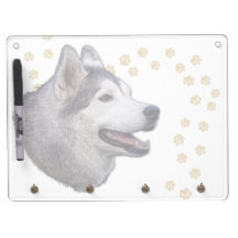 Siberian huskykonst Dry-Erase board