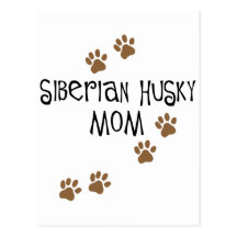 Siberian huskymamma vykort