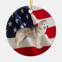 Siberian huskyprydnad julgransdekoration