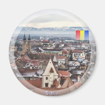 Sibiu panorama kylskåps magneter