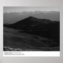 Sierra Nevada, Juni 1964 av Ansel Adams Affisch