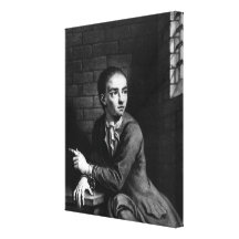 Sila Sheppard som inristas av George vit, 1728 Sträckta Kanvas Tryck
