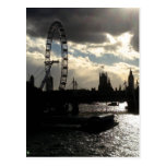 Silhouette av London Vykort