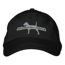 SilhouettejackRussell Terrier broderad hatt