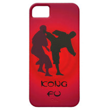 Silhouettes av krigs- konstnärer under ett slagsmå iPhone 5 cases