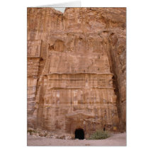 Silkegrav av regnbågegraven, Petra, Jordanien Hälsnings Kort