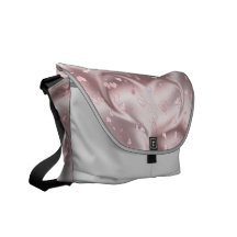 Silkerosahjärta Messenger Bag