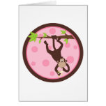 sillymonkeypinkcircle hälsningskort