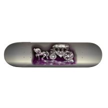 Silverbröllopsdag med en silverlagledare skate decks