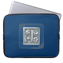 silverkrusidullmonogram - J Datorskydds Fodral