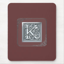 silverkrusidullmonogram - K Musmattor