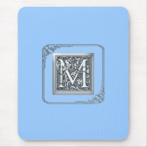 silverkrusidullmonogram - M Musmattor