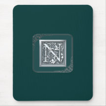 silverkrusidullmonogram - N Musmattor