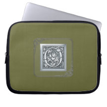 silverkrusidullmonogram - nolla laptopfodral