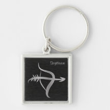 SilverSagittariusZodiac undertecknar Nyckel Ring