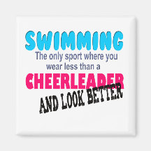 Simma vs Cheerleading Kylskåpmagneter