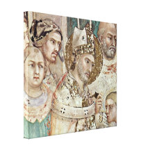 Simone Martini - begravningen av StMartin specific Sträckt Kanvastryck