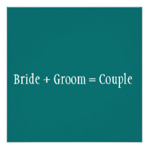 Simple math wedding invite