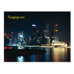 Singapore nattljus vykort