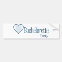 SingleHeart-BacheloretteParty-Blått Bildekaler