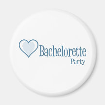 SingleHeart-BacheloretteParty-Blått Magneter
