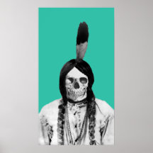 Sioux indisk högsta vintage print