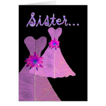 SISTER_ är min brudtärna - anpassade Kort