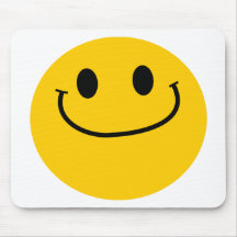 Självbelåten smiley mus mattor