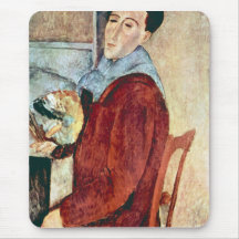 Självporträtt av Amedeo Modigliani Mus Mattor