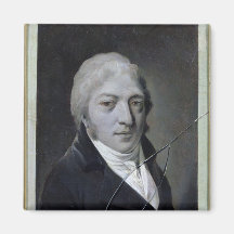 Självporträtt med brutet exponeringsglas kylskåpsnagnet