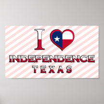 Självständighet Texas Print