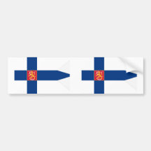 Sjö- Ensign av Finland grå färgbakgrund, Finland Bildekaler