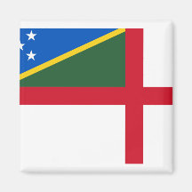 Sjö- Ensign av Solomonen Island, Solomon Islan Kylskåpsnagnet