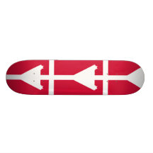 Sjö- frodiga Danmark - bakre amiral, Danmark flagg Skate Board