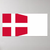 Sjö- frodiga Danmark - chef av skvadronen, Danmark Posters