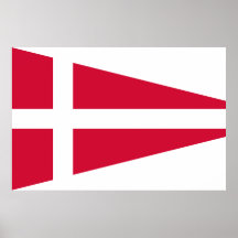 Sjö- frodiga Danmark - pensionären kommenderar fly Print