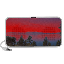 Sjö och röd himmel högtalare