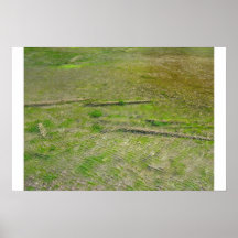 Sjö på rödbruna Klockor Print
