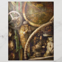 Sjö- Steampunk - - klocka djupet Flyg Blad