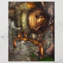 Sjö- Steampunk - - stäng ventilen Custom Flyer