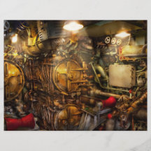 Sjö- Steampunk - - torpedrummet Custom Flyer