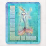 Sjöjungfru Mousepad för 2012 kalender Musmatta