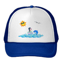 sjöjungfru som sunning hon själv 1 baseball hat