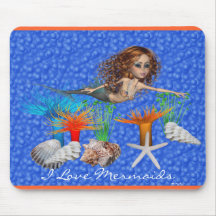 Sjöjungfruar Mousepad Mus Matta