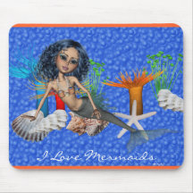 Sjöjungfruar Mousepad Musmatta